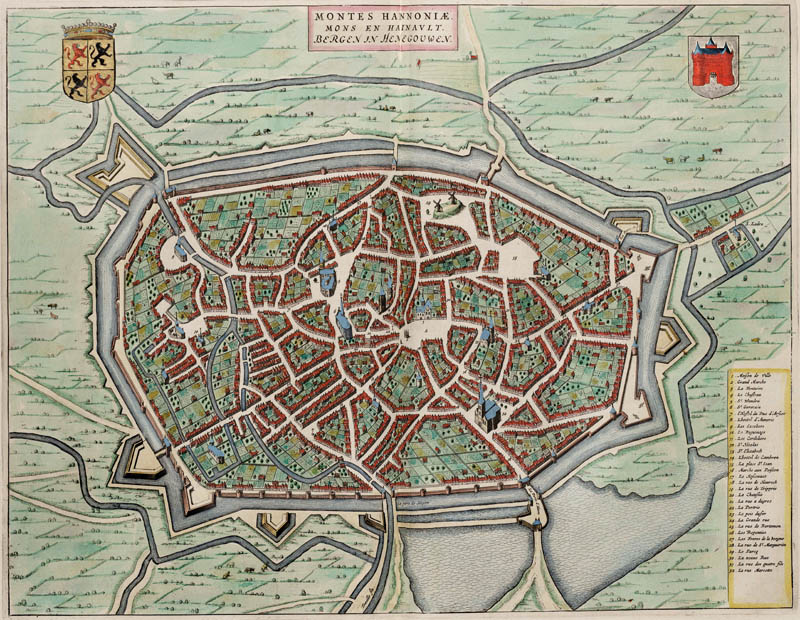 Mons (Bergen) 1649 Blaeu